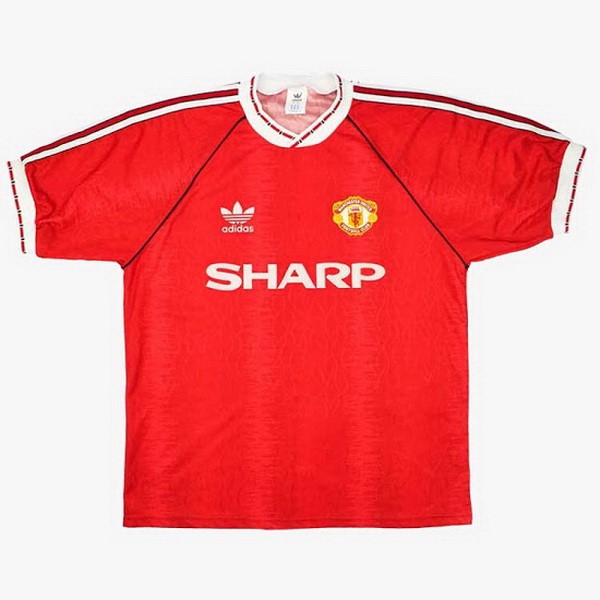 Tailandia Camiseta Manchester United Primera equipo Retro 1990 1992 Rojo